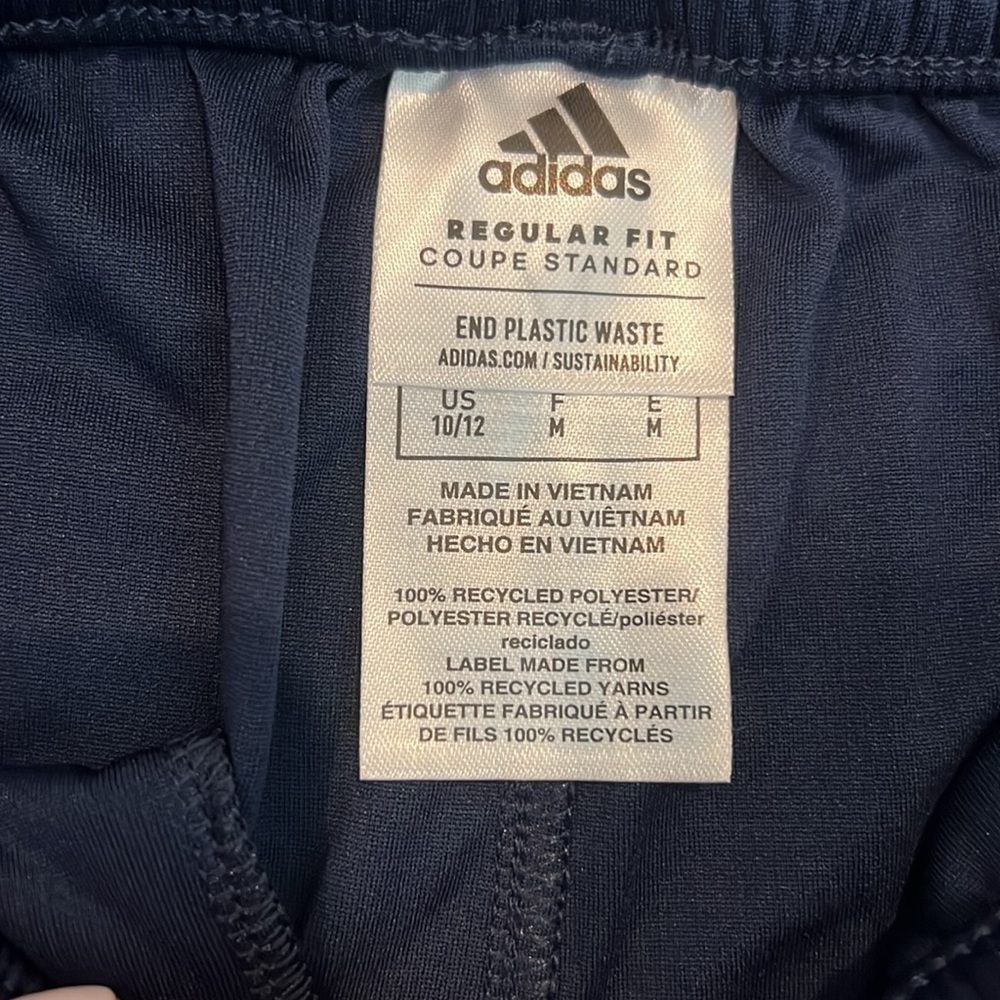 Adidas Blue and White Athletic Shorts - Picture 2 of 6